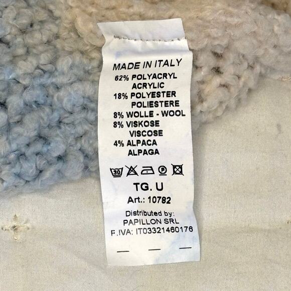 Duda Chunky Ombre Sweater Women's One Size Blue Cream Italy - Picture 6 of 10